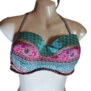 SHADE & SHORE underwire swim top 36D